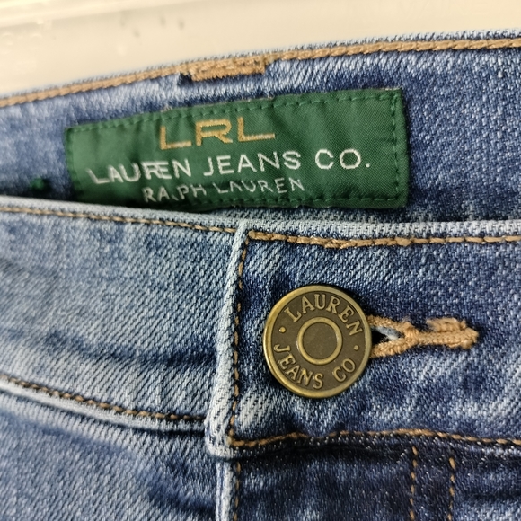LRL Lauren Jeans Co. Ralph Lauren Medium Wash Mid-Rise Straight Leg Jeans Sz. 10 - Picture 5 of 11